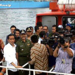 Jokowi cek Stasiun Pompa Waduk Pluit – foto Kompas.com