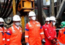 Tinjau Kinerja Hulu, BTP Kunjungi Fasilitas Offshore Blok Mahakam